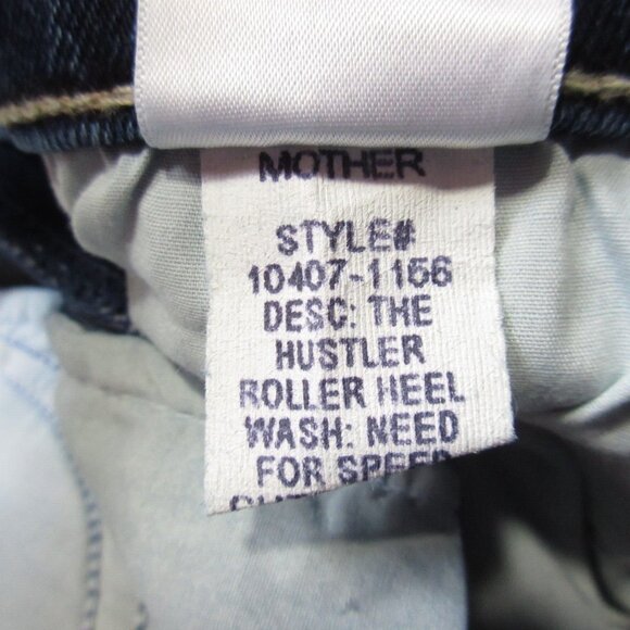 NWT Mother Hustler Roller Heel in Need For Speed High Rise Wide Leg Jeans 34 - Picture 6 of 10